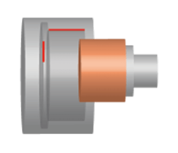 Inner blind hole + Inner end-face