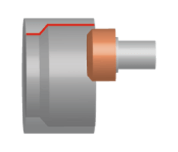 Inner blind hole + ID chamber